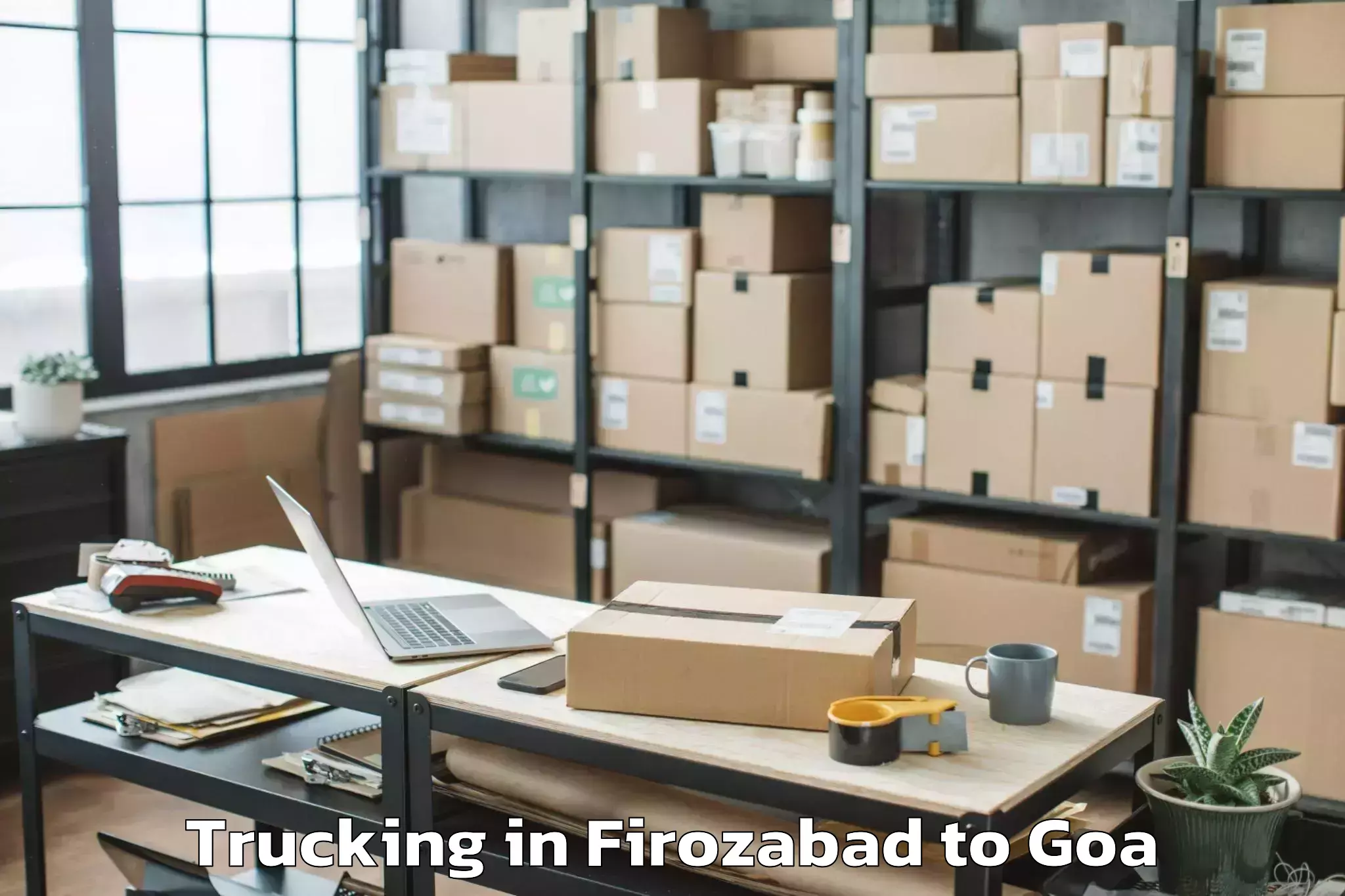 Efficient Firozabad to Sanvordem Trucking